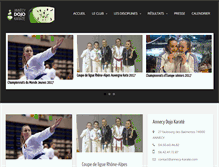 Tablet Screenshot of annecy-karate.com
